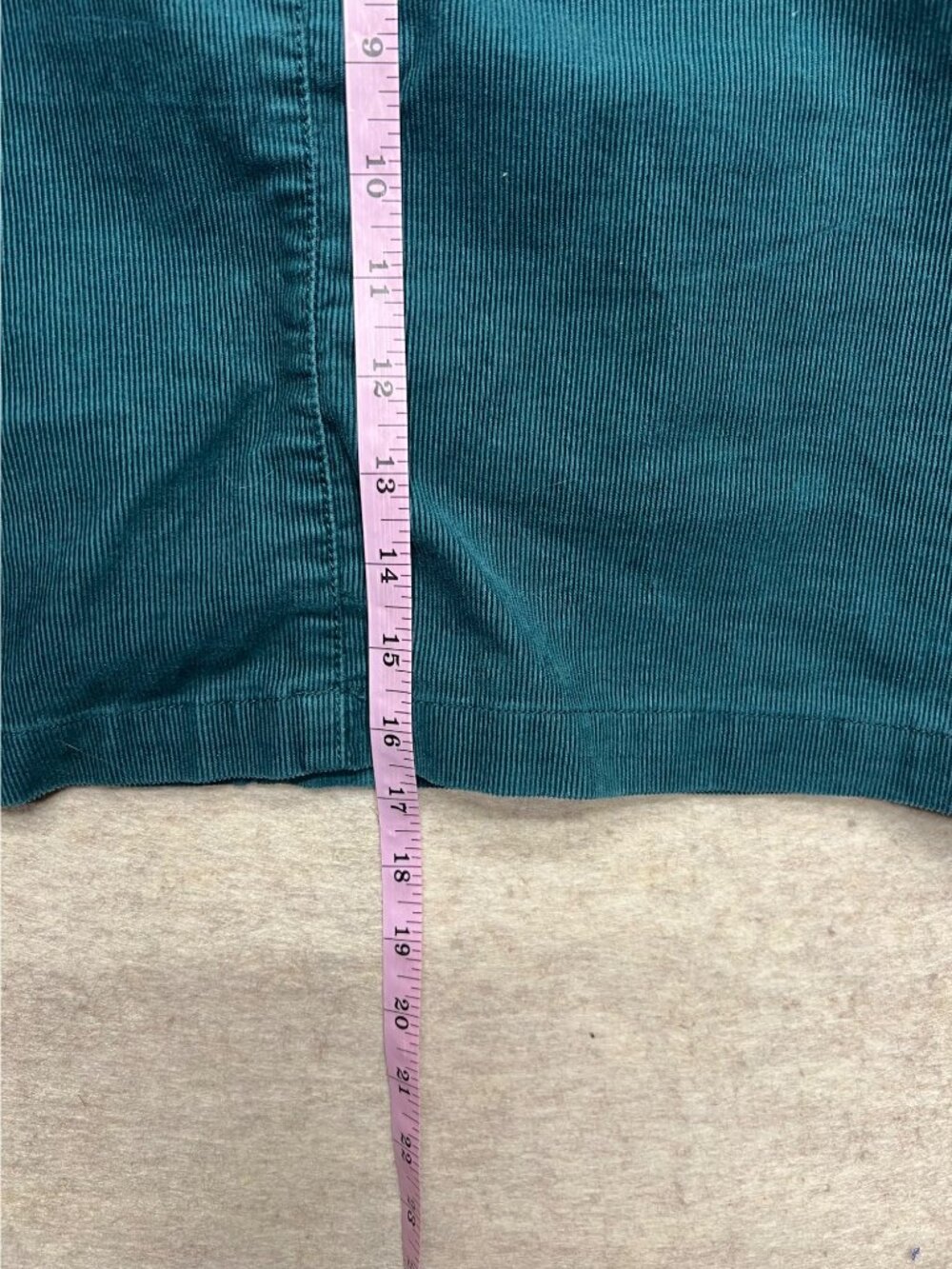 S.Oliver Green Corduroy Mini Skirt 5-pocket Micro Cords Casual Y2K Festival 38 - Picture 6 of 6